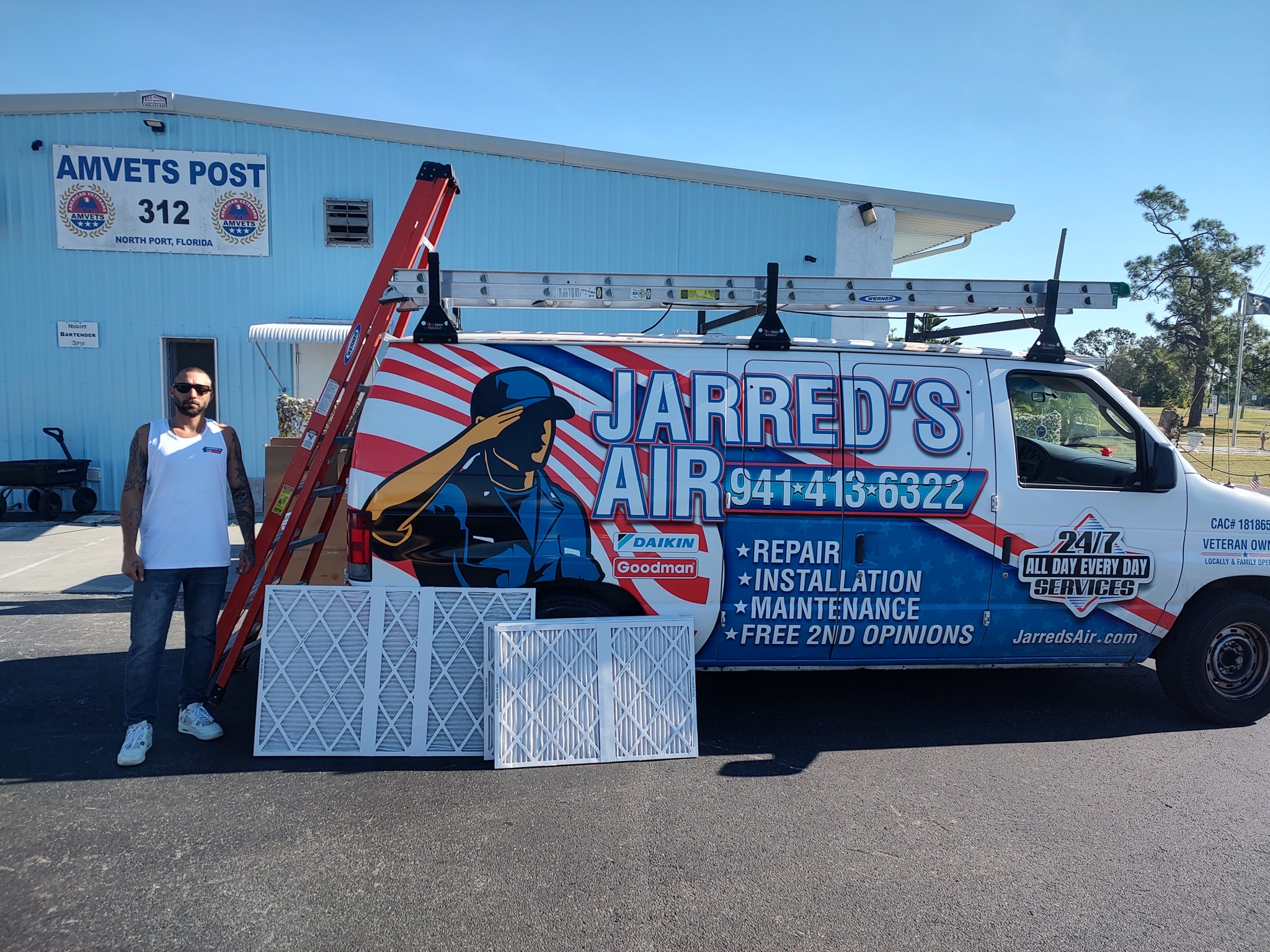 Air conditioner replacement in North Port, Florida.